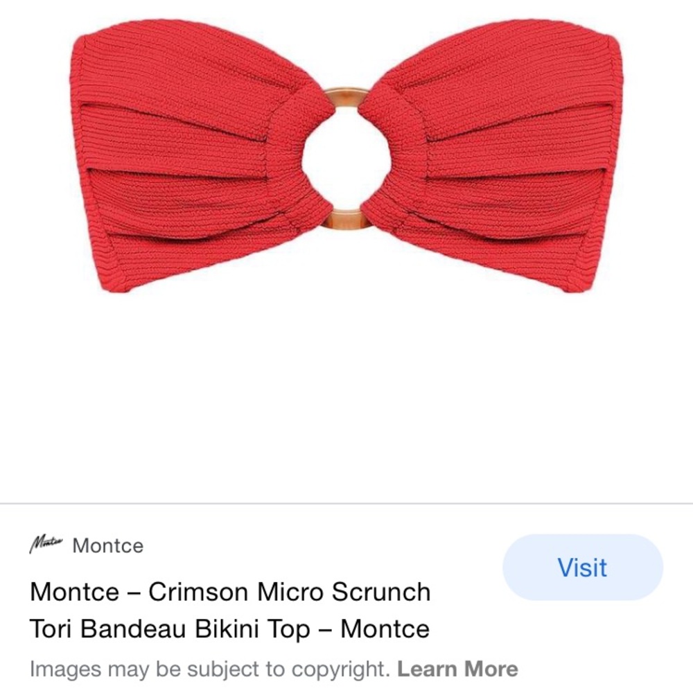 ISO Montce Scrunch Tori Top in crimson red
